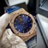 ĐỒNG HỒ HUBLOT CLASSIC FUSION MÀU XANH ĐỘ KIM CƯƠNG MOISSANITE 38MM
