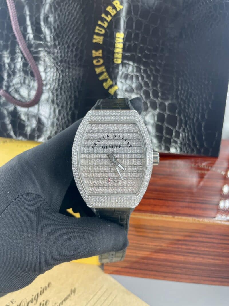 ĐỒNG HỒ FRANCK MULLER ĐÍNH FULL KIM CƯƠNG NHÂN TẠO 44MM