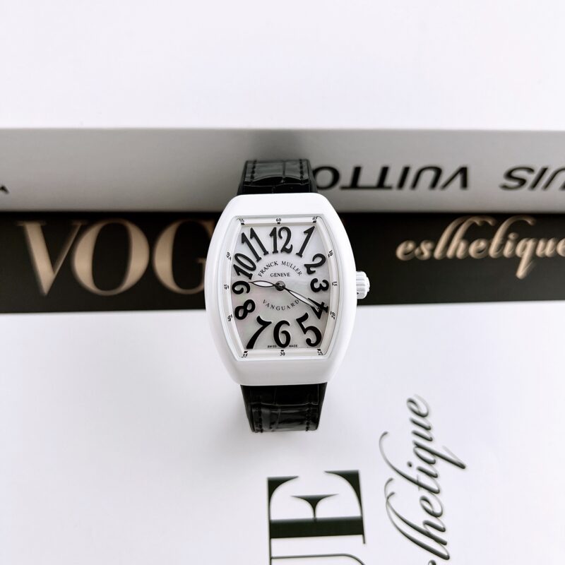 ĐỒNG HỒ FRANCK MULLER V32 DÂY CAO SU BỌC DA MÀU ĐEN 36MM