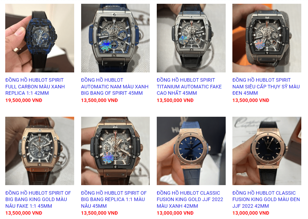 đồng hồ hublot rep 11 ( đồng hồ hublot like auth )