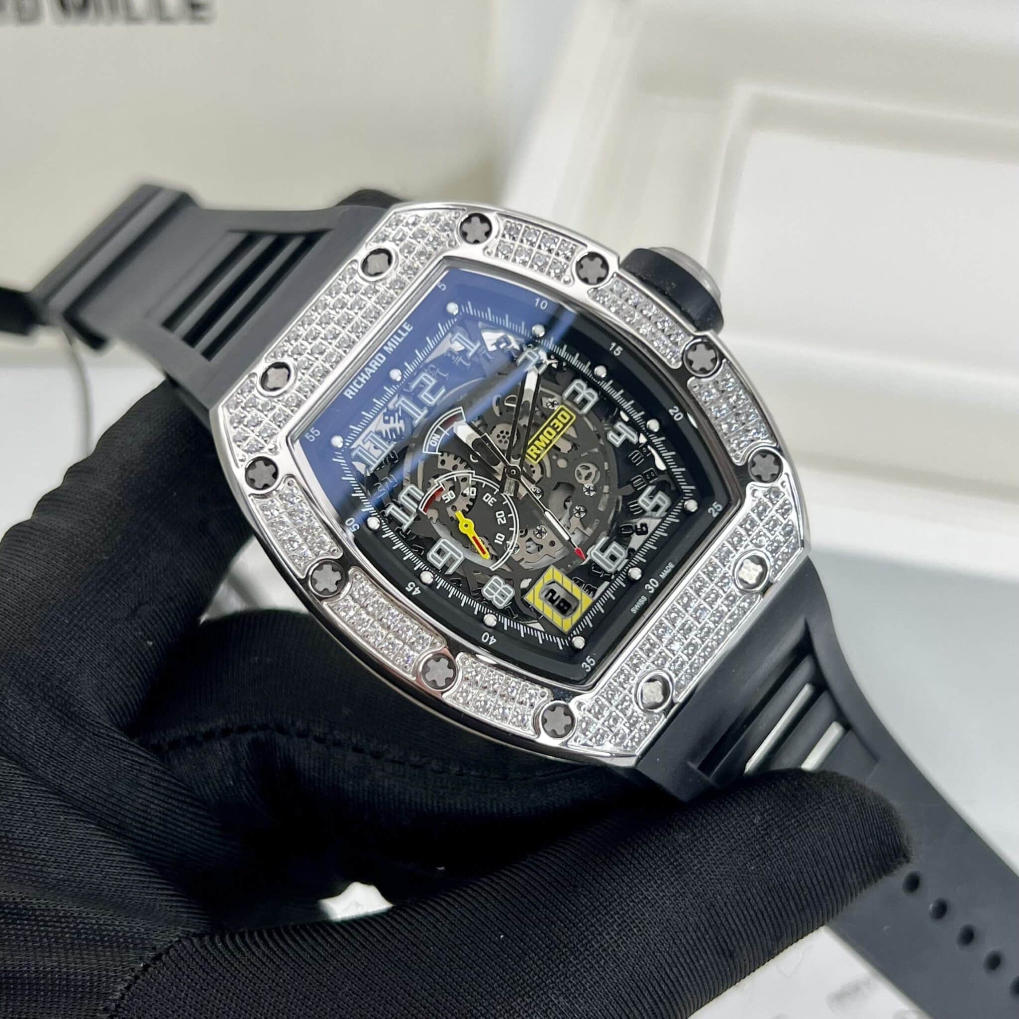 59cd44a75d899bd7c298 ĐỒNG HỒ RICHARD MILLE REP 11 RM 057 PHIÊN BẢN VIỀN FULL ĐÁ CZ CỰC CAO CẤP