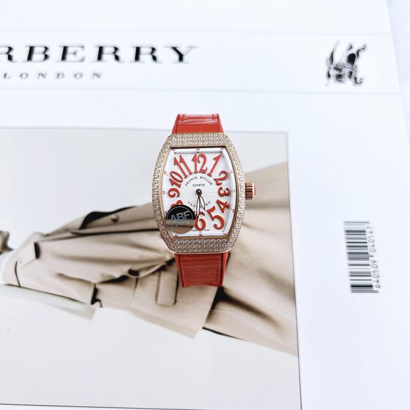 ĐỒNG HỒ FRANCK MULLER REPLICA CAO CẤP NỮ V32 MÀU ĐỎ 36MM