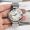 ĐỒNG HỒ CARTIER REP 11 BALLON BLEU NAM MẶT TRẮNG CỌC SỐ LA MÃ 42MM