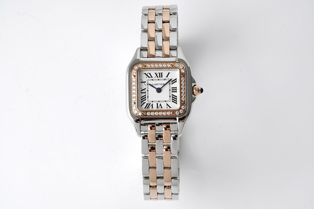 Đồng hồ Cartier Panthère Rep 11 niềng đính kim cương size 22-30mm