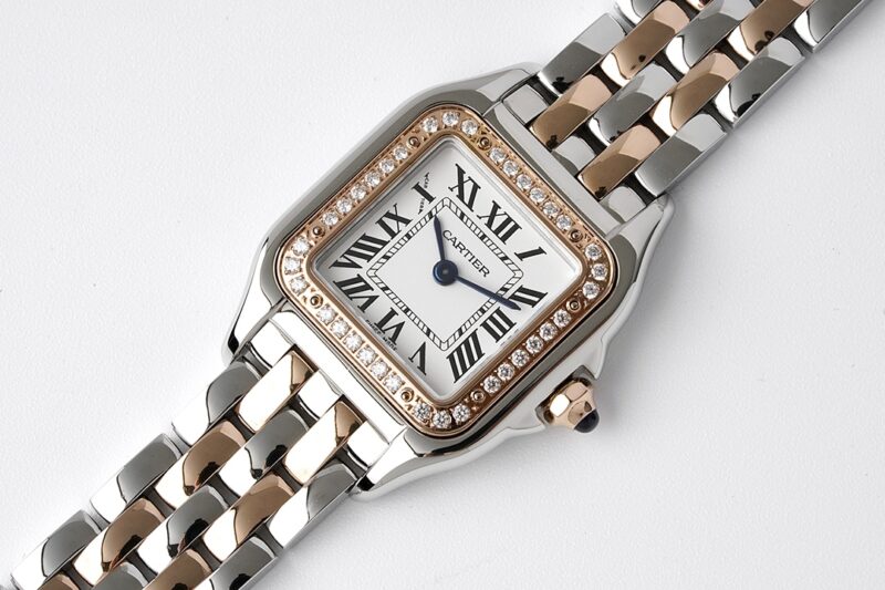 Đồng hồ Cartier Panthère Rep 11 niềng đính kim cương size 22-30mm