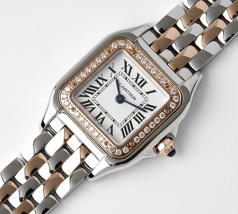 Đồng hồ Cartier Panthère Rep 11 niềng đính kim cương size 22-30mm