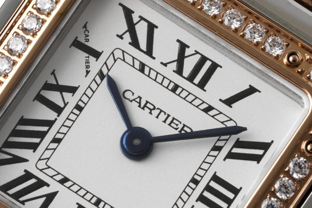 Đồng hồ Cartier Panthère Rep 11 niềng đính kim cương size 22-30mm