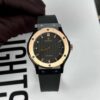 HUBLOT CLASSIC FUSION CERAMIC KING GOLD BEZEL CARBON DIAL BEST REPLICA 42MM