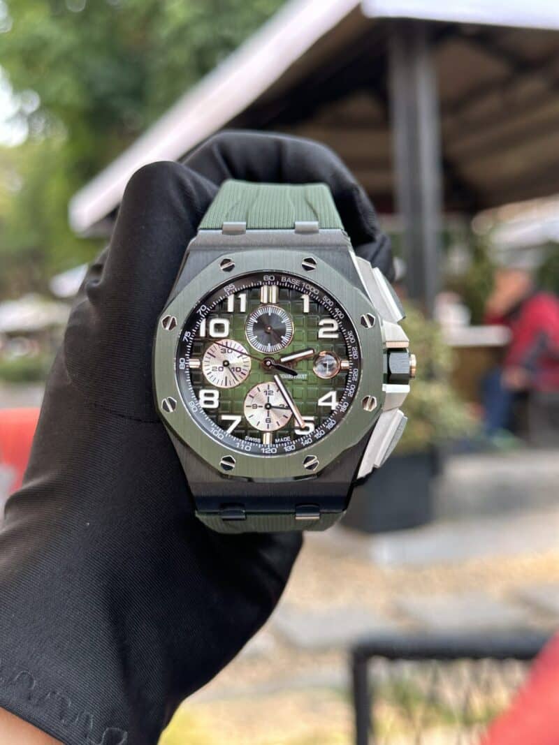 ĐỒNG HỒ AUDEMARS PIGUET 26331 SUPER FAKE MẶT SỐ XANH 41MM