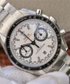 ĐỒNG HỒ OMEGA RACING SPEEDMASTER CHRONOGRAPH REPLICA 1:1 MẶT SỐ TRẮNG 44MM