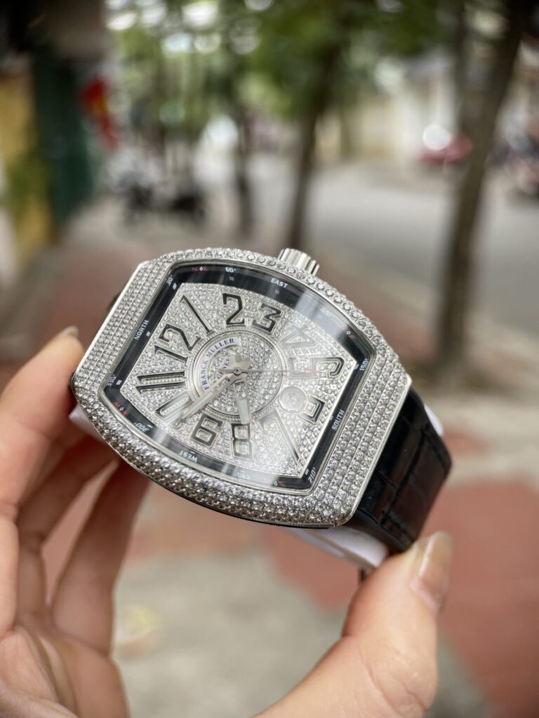 ĐỒNG HỒ FRANCK MULLER V45 ĐÍNH FULL KIM CƯƠNG NHÂN TẠO REPLICA 11