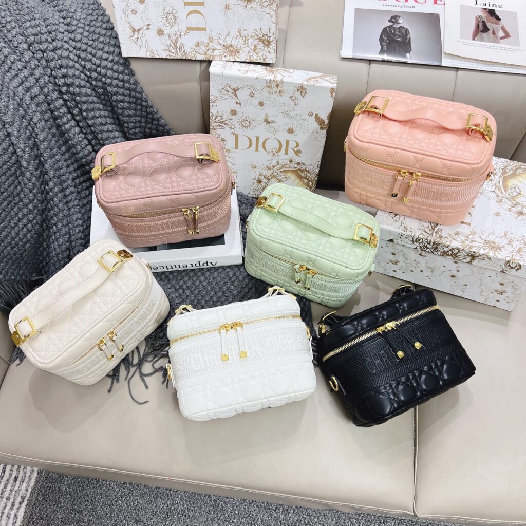 TÚI CỐP DIOR VANITY DA MỀM THỜI TRANG TONE MÀU PASTEL THANH LỊCH
