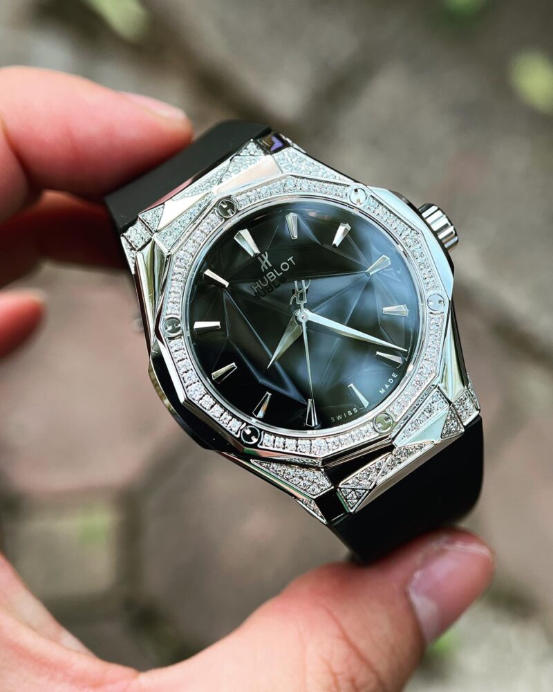 ĐỒNG HỒ HUBLOT CLASSIC FUSION ORLINSKI TITANIUM REPLICA 11 ĐÍNH ĐÁ 40MM