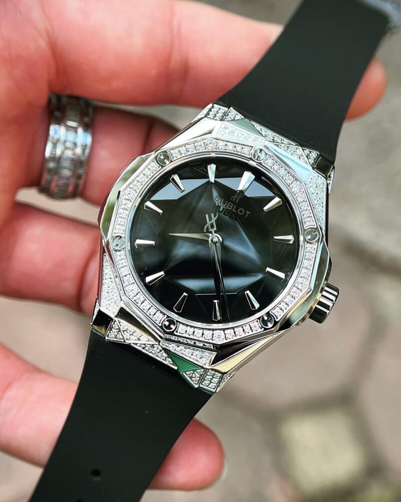 ĐỒNG HỒ HUBLOT CLASSIC FUSION ORLINSKI TITANIUM REPLICA 11 ĐÍNH ĐÁ 40MM