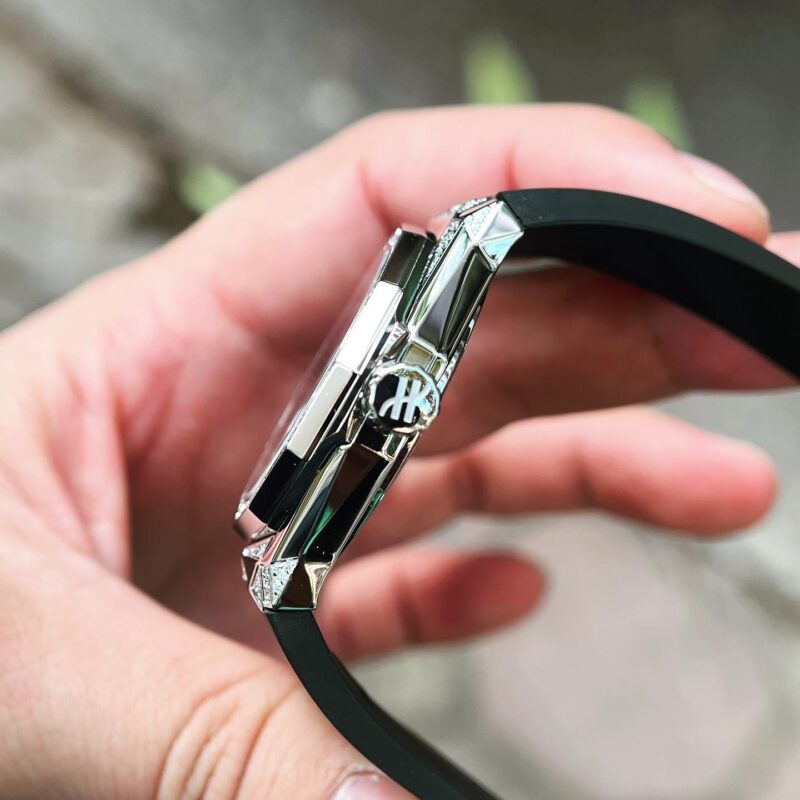 ĐỒNG HỒ HUBLOT CLASSIC FUSION ORLINSKI TITANIUM REPLICA 11 ĐÍNH ĐÁ 40MM