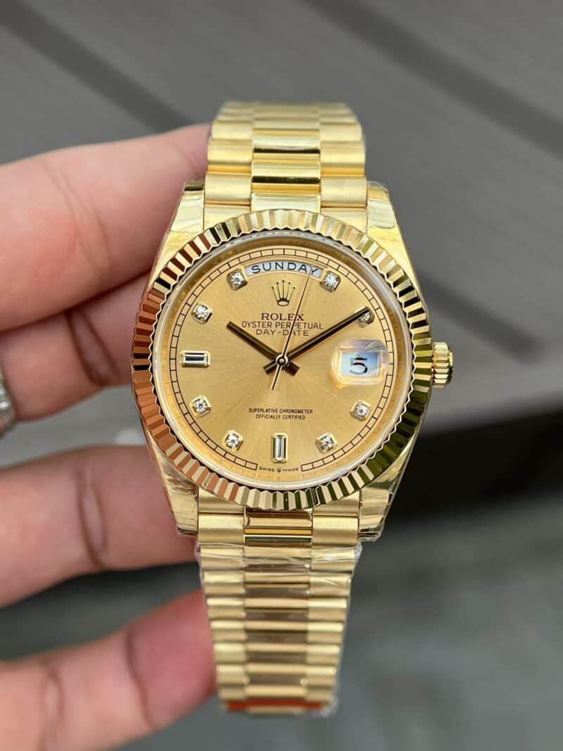 ĐỒNG HỒ ROLEX DAY-DATE FULL GOLD REPLICA 11 40MM