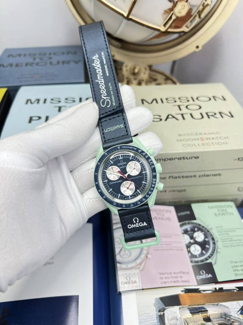 ĐỒNG HỒ OMEGA x SWATCH SUPER FAKE 11 PHIÊN BẢN TRÁI ĐẤT 42MM