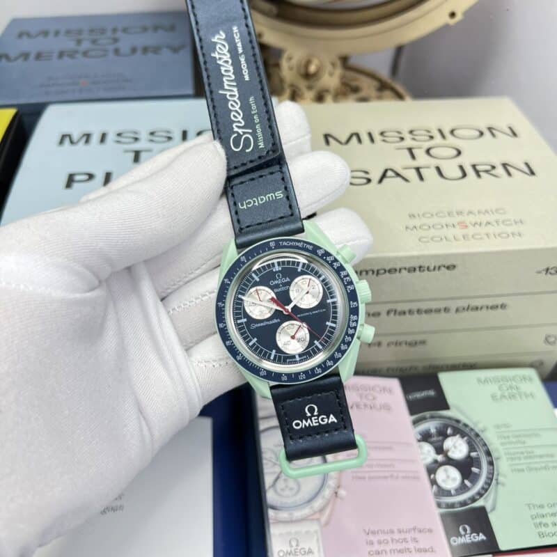 ĐỒNG HỒ OMEGA x SWATCH SUPER FAKE 11 PHIÊN BẢN TRÁI ĐẤT 42MM
