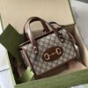TÚI HỘP GUCCI 1955 MINI HORSEBIT TOP HANDLE BAG MÀU NÂU SUPER
