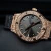 ĐỒNG HỒ HUBLOT CLASSIC FUSION SUPER FAKE VỎ ĐÍNH ĐÁ MẠ VÀNG 18K 33MM