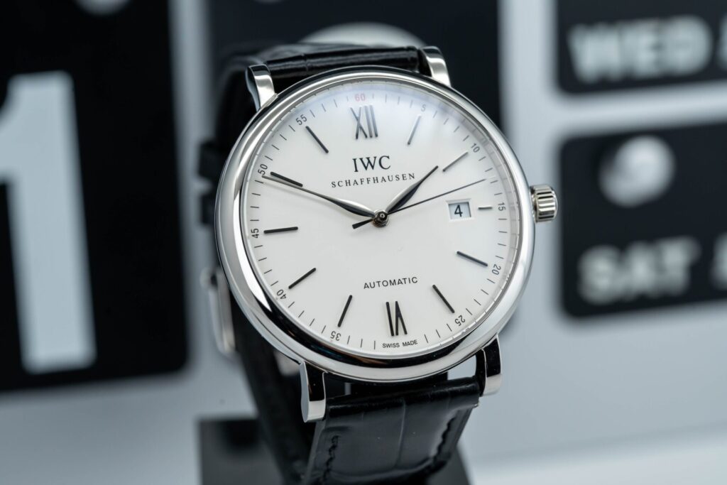 ĐỒNG HỒ IWC PORTOFINO SUPER FAKE MẶT SỐ TRẮNG DÂY DA 40MM