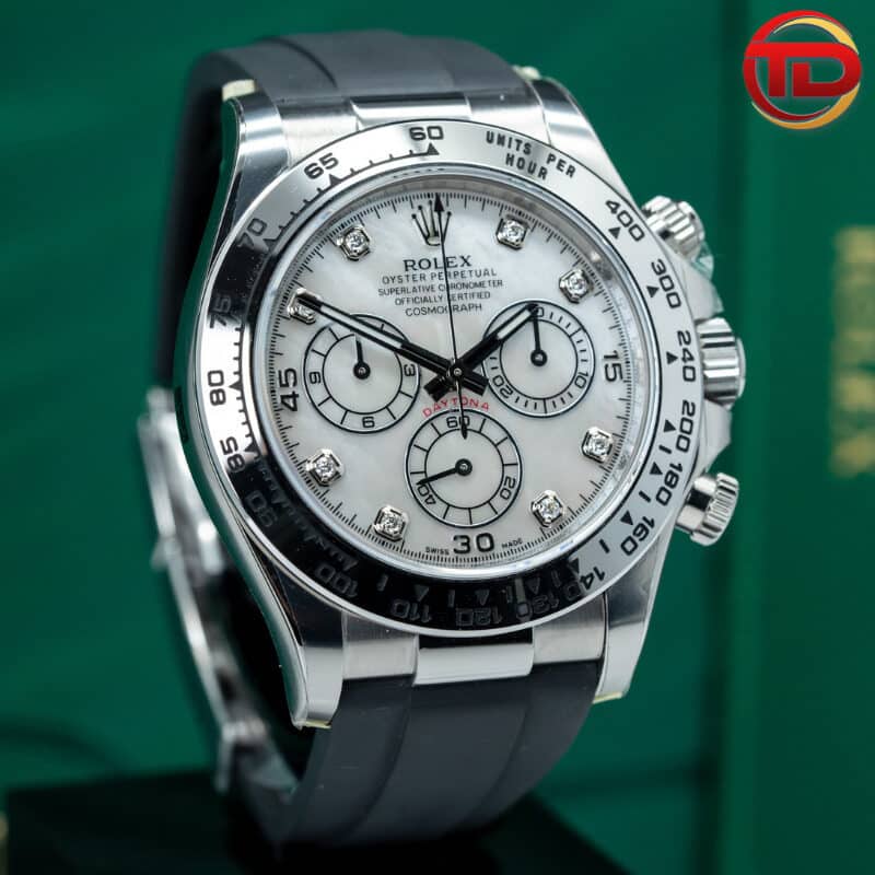 ĐỒNG HỒ NAM ROLEX COSMOGRAPH DAYTONA REPLICA MẶT SỐ KHẢM TRAI 40MM