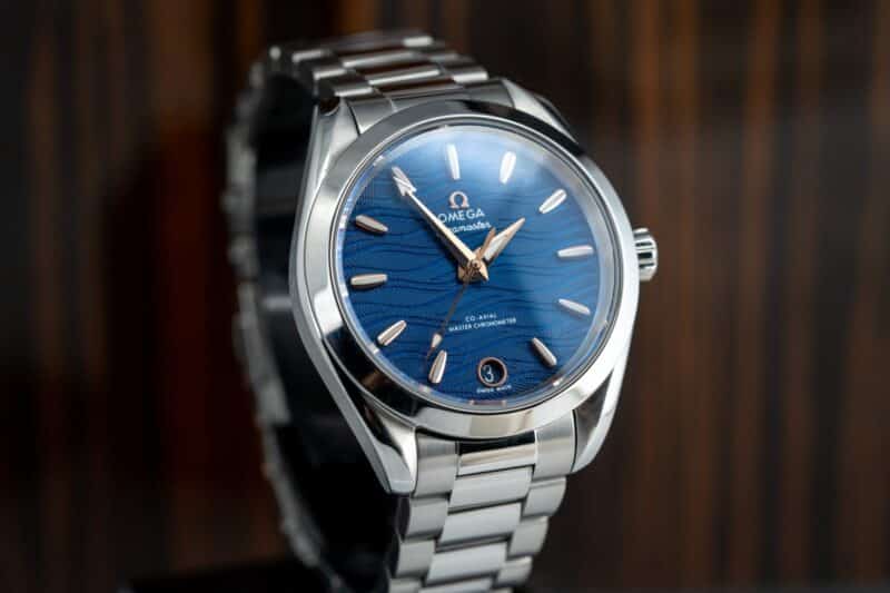 ĐỒNG HỒ NỮ OMEGA SEAMASTER AQUA TERRA SUPER FAKE MẶT SỐ XANH