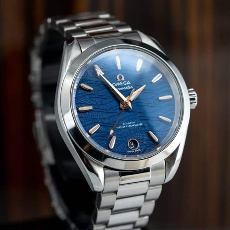 ĐỒNG HỒ NỮ OMEGA SEAMASTER AQUA TERRA SUPER FAKE MẶT SỐ XANH