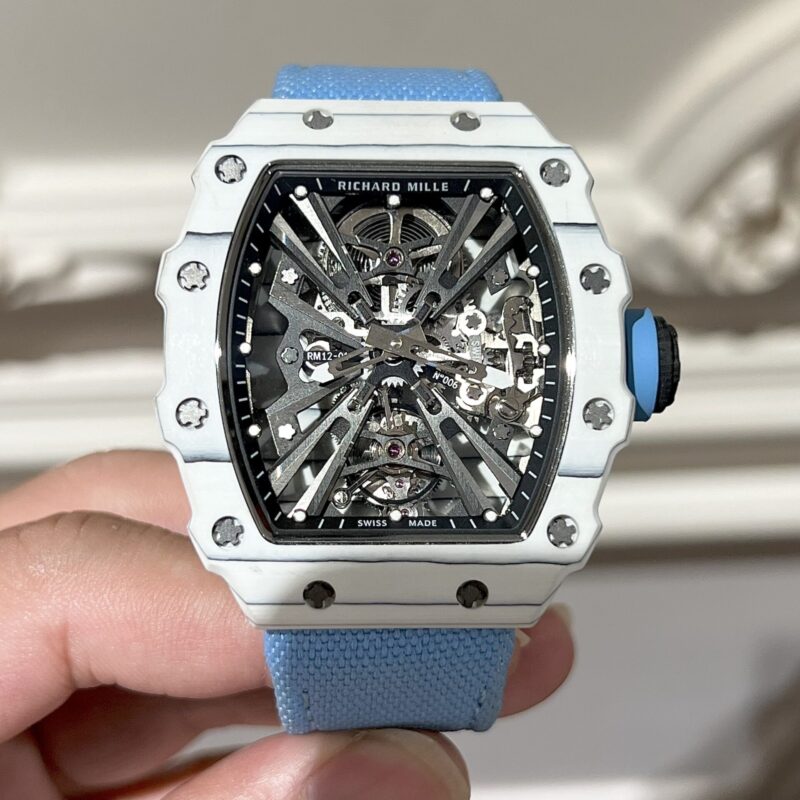 ĐỒNG HỒ RICHARD MILLE RM 1201 REP 11 VỎ CARBON DÂY VẢI 44MM
