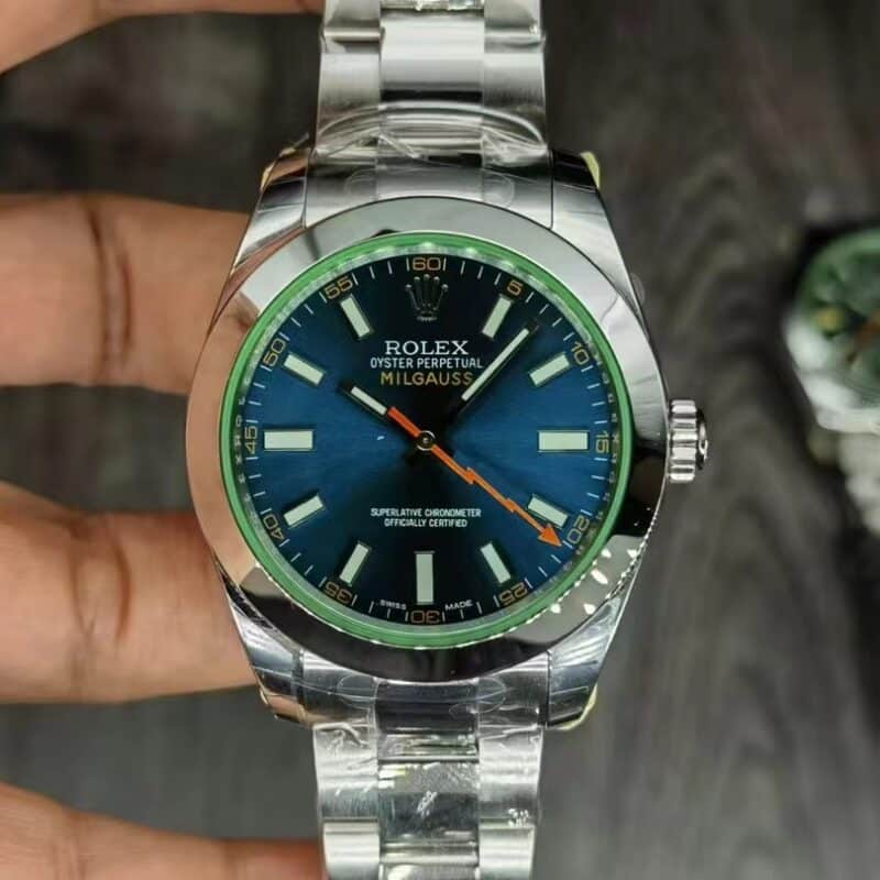 ĐỒNG HỒ ROLEX MILGAUSS 116400GV REPLICA 1:1 MẶT SỐ XANH 40MM