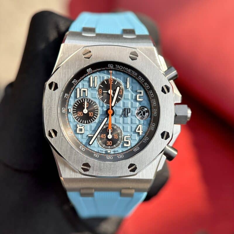 ĐỒNG HỒ AUDEMARS PIGUET OFFSHORE 26238 SUPER FAKE MẶT SỐ XANH