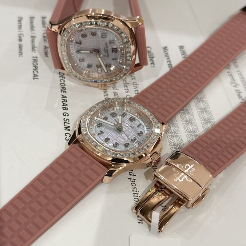 ĐỒNG HỒ PATEK PHILIPPE AQUANAUT 5702R-001 REP 11 BỌC VÀNG 18K NIỀNG KIM CƯƠNG