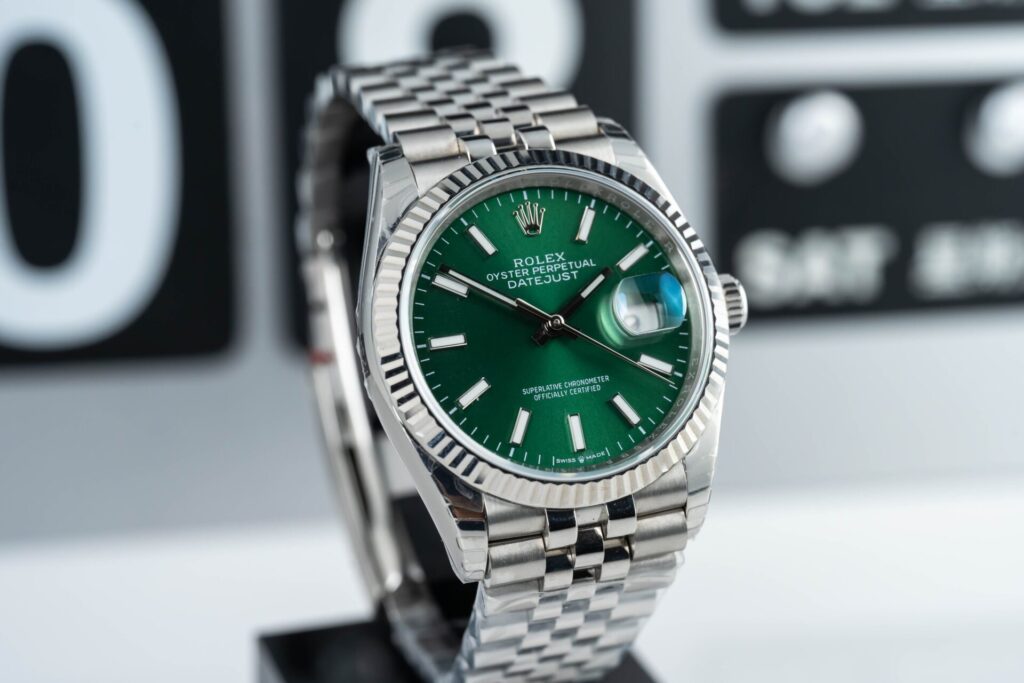 ĐỒNG HỒ ROLEX DATEJUST 41 REPLICA CAO CẤP MẶT SỐ XANH LÁ CÂY 41MM