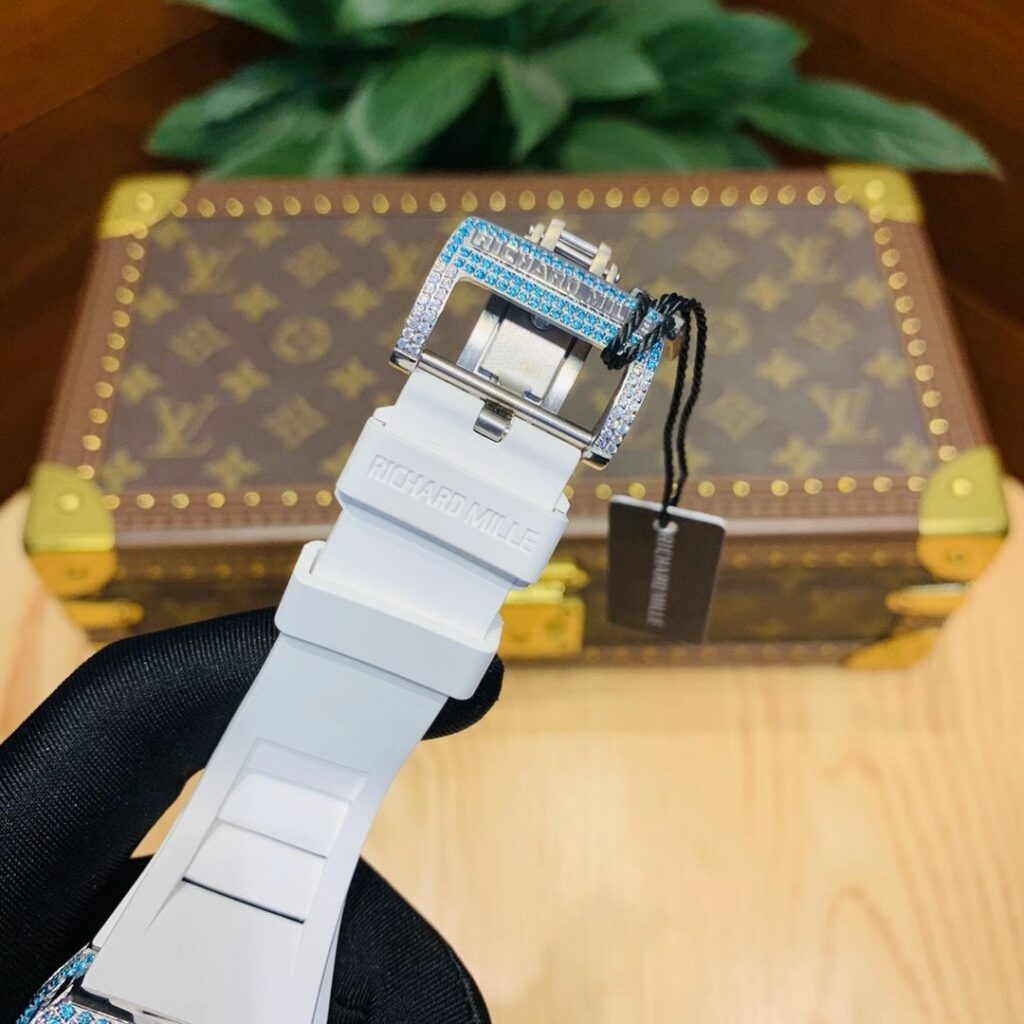 ĐỒNG HỒ RICHARD MILLE RM 011 REPLICA SIÊU CẤP CHRONOGRAPH ĐÍNH FULL ĐÁ