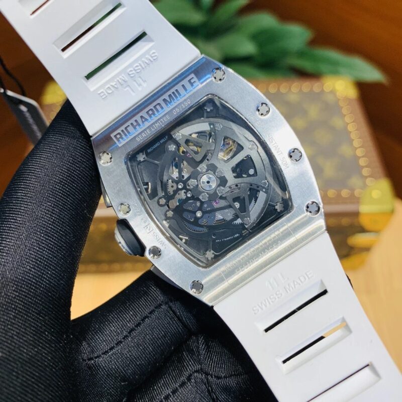 ĐỒNG HỒ RICHARD MILLE RM 011 REPLICA SIÊU CẤP CHRONOGRAPH ĐÍNH FULL ĐÁ