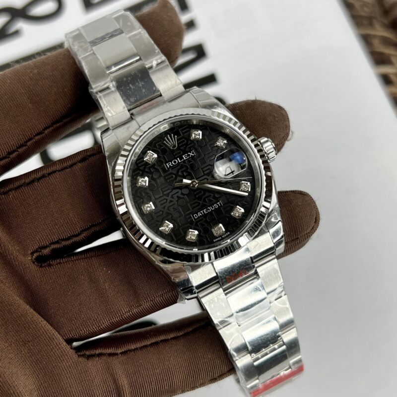 ĐỒNG HỒ ROLEX REP 11 DATEJUST 126234 MẶT SỐ ĐEN VI TÍNH