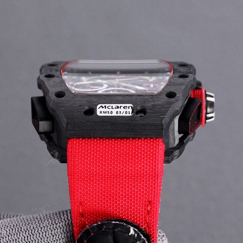 ĐỒNG HỒ RICHARD MILLE REP 11 RM 50-03 MCLAREN DÂY VẢI ĐỎ