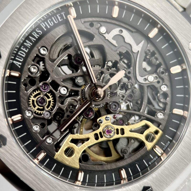 AUDEMARS PIGUET ROYAL OAK SKELETON 15407ST.OO.1220ST.01 REPLICA CAO CẤP