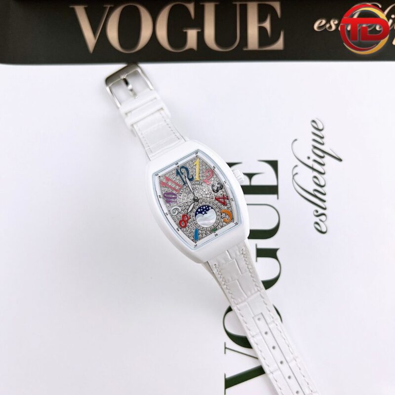 ĐỒNG HỒ FRANCK MULLER REP CAO CẤP V32 ABF MẶT SỐ ĐÍNH FULL ĐÁ