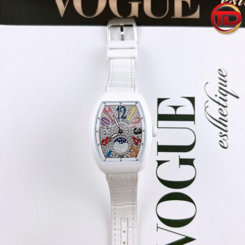 ĐỒNG HỒ FRANCK MULLER REP CAO CẤP V32 ABF MẶT SỐ ĐÍNH FULL ĐÁ