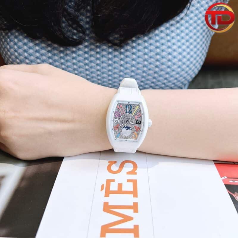 ĐỒNG HỒ FRANCK MULLER REP CAO CẤP V32 ABF MẶT SỐ ĐÍNH FULL ĐÁ