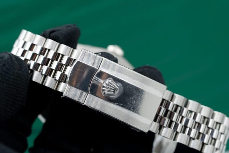 ĐỒNG HỒ ROLEX DATEJUST REP 11 MẶT ĐEN NIỀNG KIM CƯƠNG MOISSANITE CLEAN FACTORY