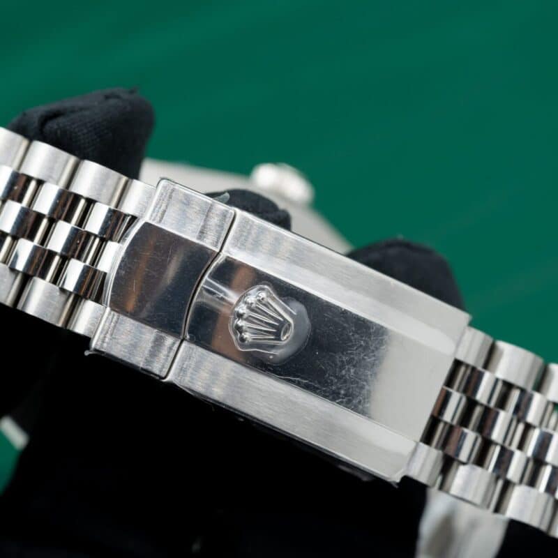 ĐỒNG HỒ ROLEX DATEJUST REP 11 MẶT ĐEN NIỀNG KIM CƯƠNG MOISSANITE CLEAN FACTORY