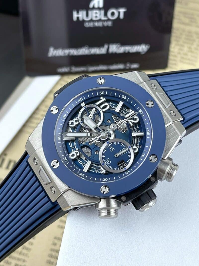 ĐỒNG HỒ HUBLOT BIG BANG UNICO REP 11 VỎ TITANIUM MÀU XANH