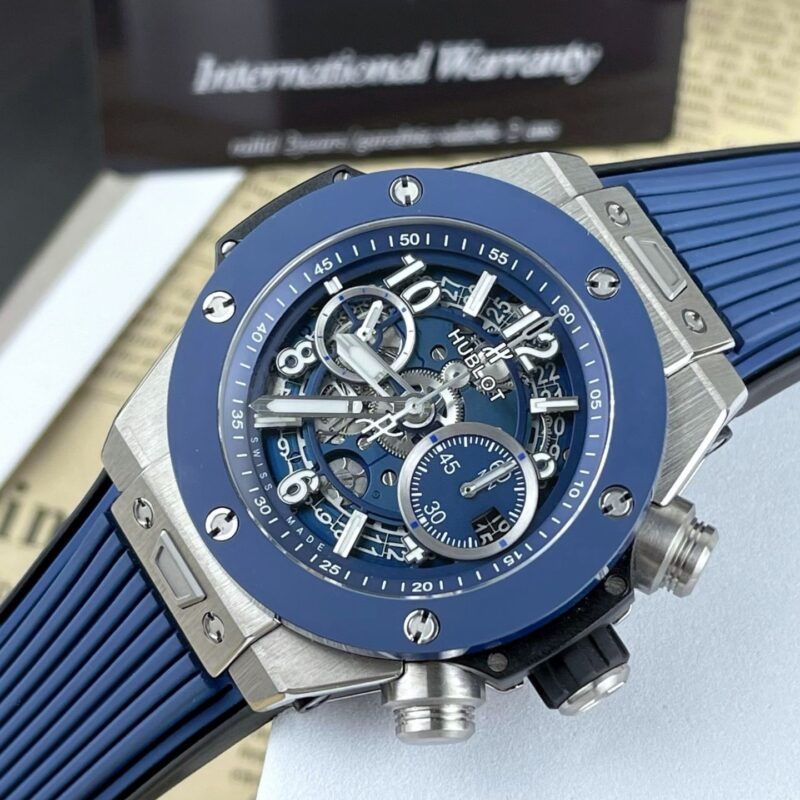 ĐỒNG HỒ HUBLOT BIG BANG UNICO REP 11 VỎ TITANIUM MÀU XANH
