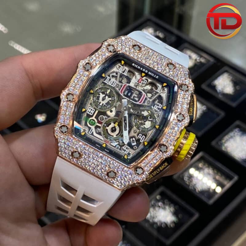 ĐỒNG HỒ RICHARD MILLE RM 11-03 BỌC VÀNG ĐỘ KIM CƯƠNG SIÊU CẤP KV FACTORY
