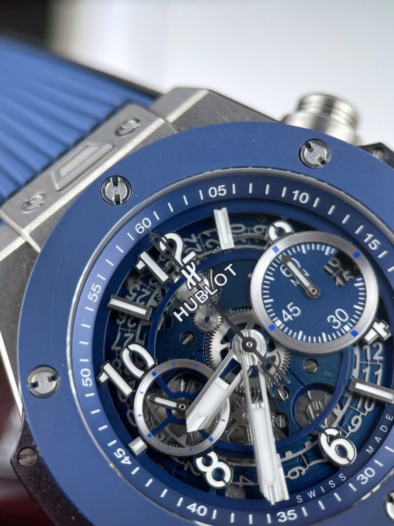 ĐỒNG HỒ HUBLOT BIG BANG UNICO REP 11 VỎ TITANIUM MÀU XANH