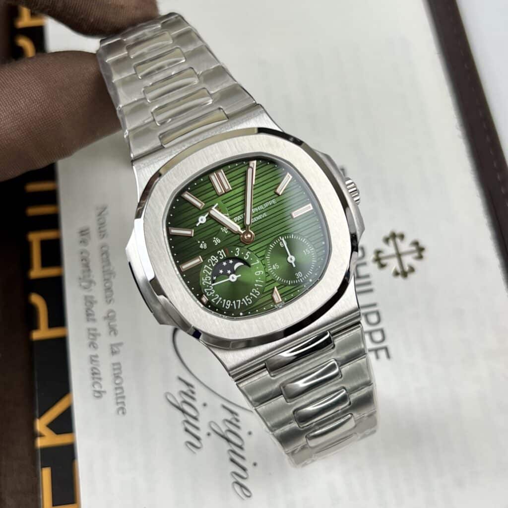 PATEK PHILIPPE NAUTILUS 5712 REP 11 MẶT SỐ XANH LÁ CÂY PPF FACTORY