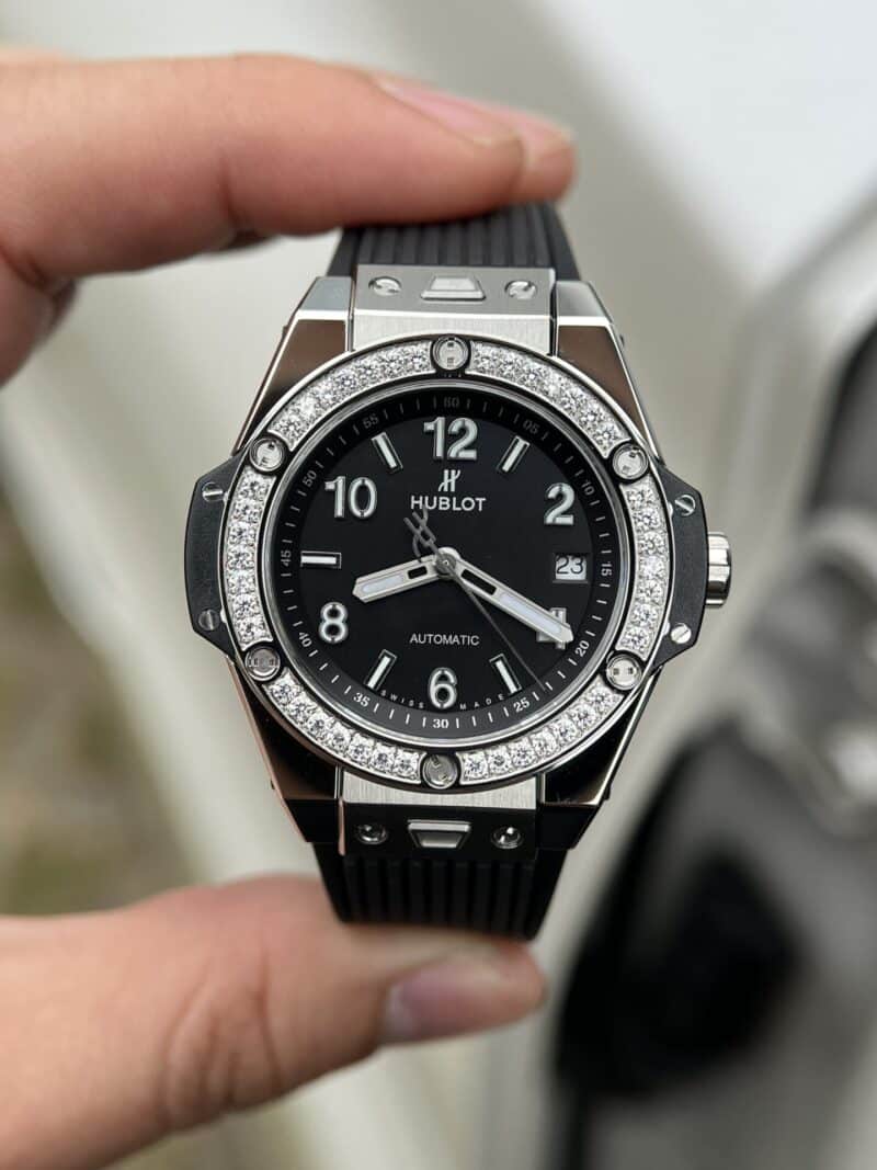 ĐỒNG HỒ HUBLOT REPLICA BIGBANG ONE CLICK MẶT SỐ ĐEN UNISEX 39MM