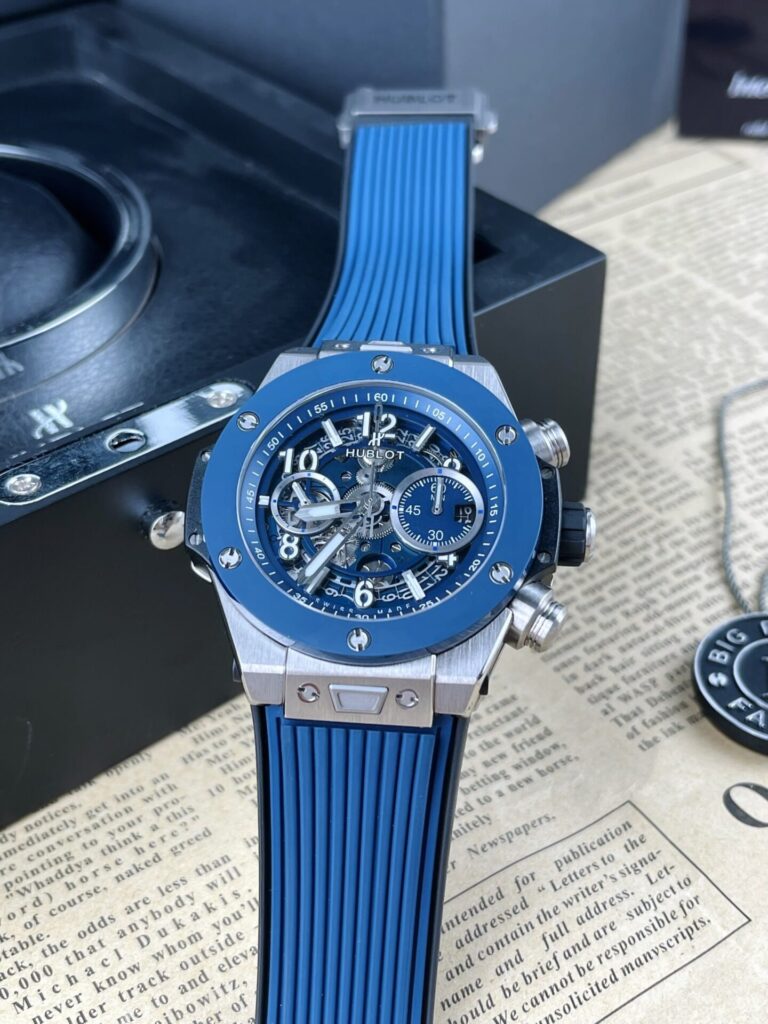 ĐỒNG HỒ HUBLOT BIG BANG UNICO REP 11 VỎ TITANIUM MÀU XANH